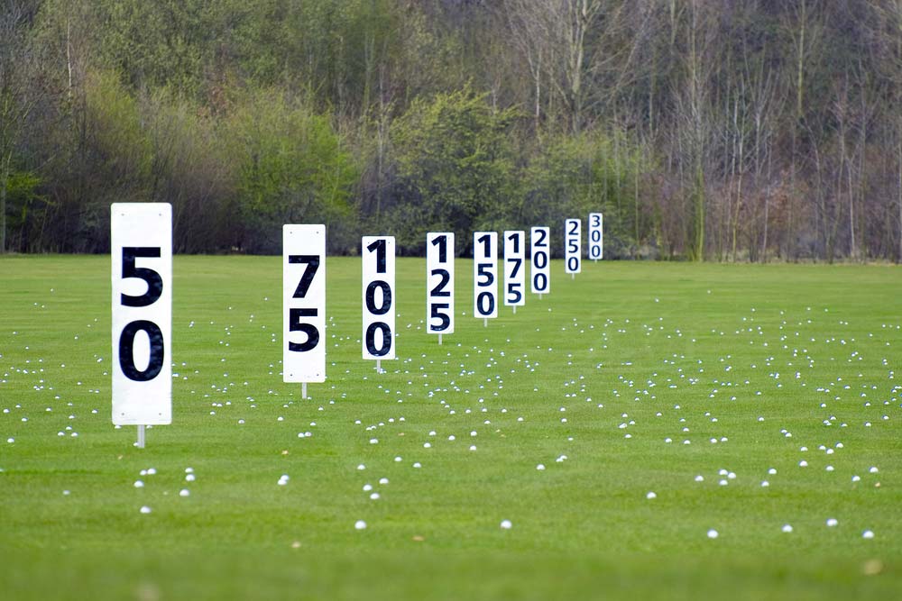 golf club distance chart
